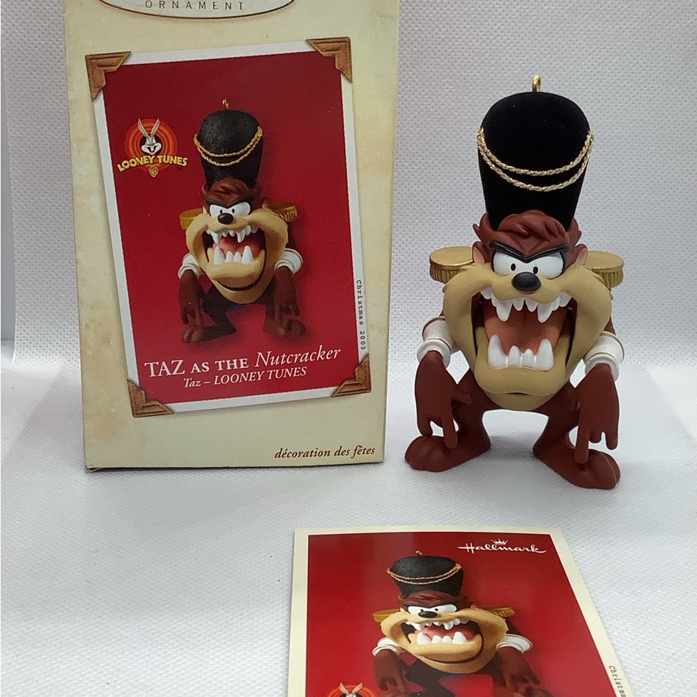 Hallmark Christmas Ornament Taz as the Nutcracker 2003 WB Looney Tunes With Box